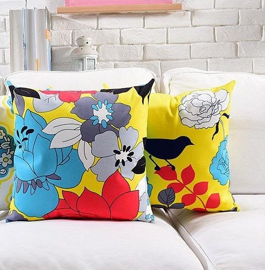 Kingdom of Sparrows Cotton Feel Cushion Covers - 5 Piece/Set