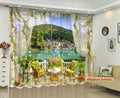 Premium Blackout Digital Curtains -  Lake of Heaven(Set of 2)