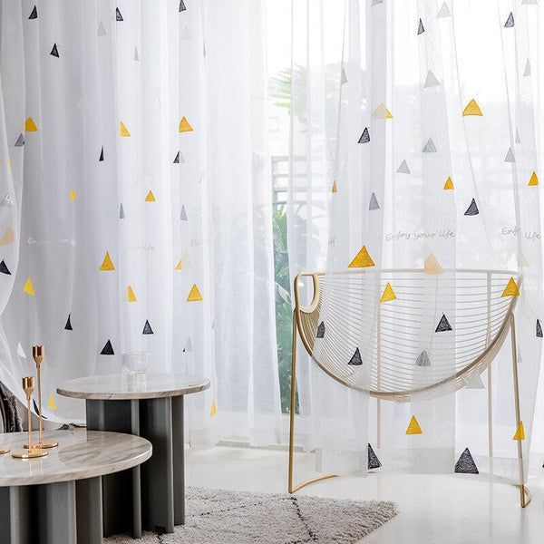 Royal Sheer Curtains - Art of Triangle