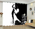 Classic Vintage Couple Blackout Curtains - Be Mine Forever(Set of 2)