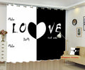 Classic Vintage Couple Blackout Curtains - Love Forever(Set of 2)