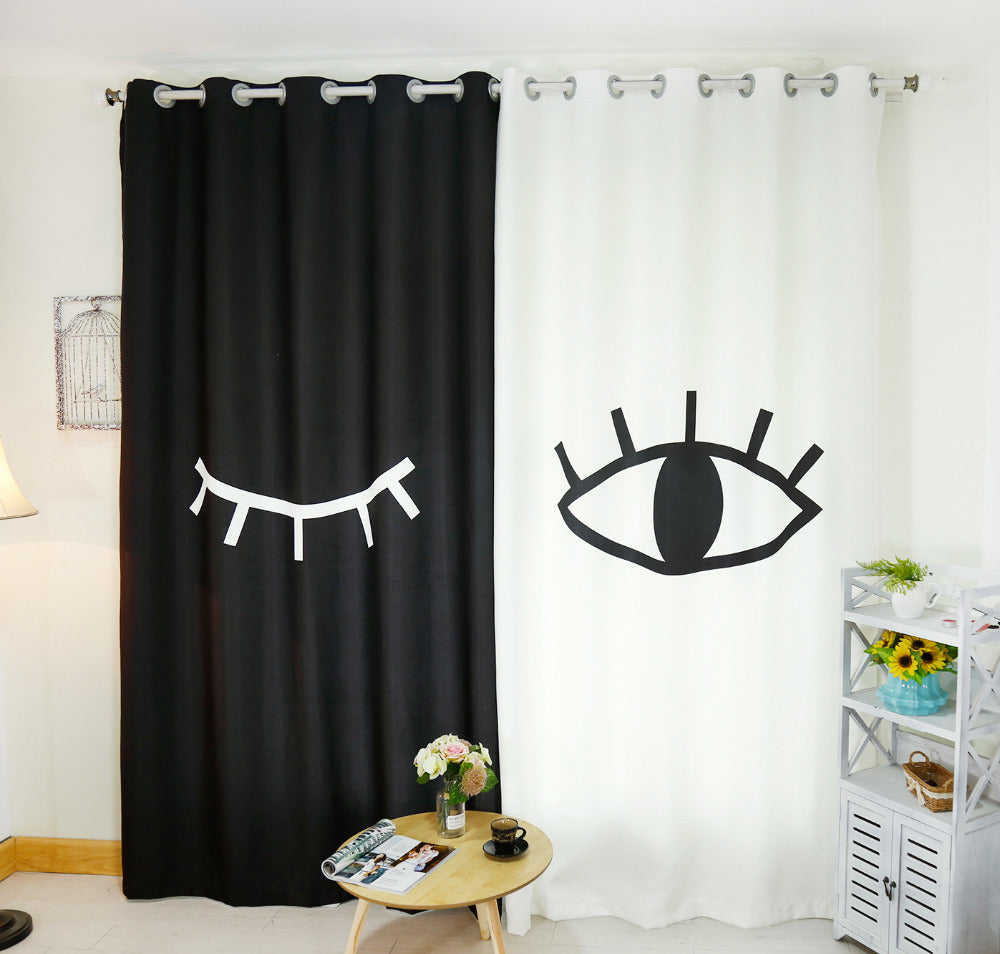 Classic Vintage Style Premium Blackout Curtains - Winky Wink(Set of 2)