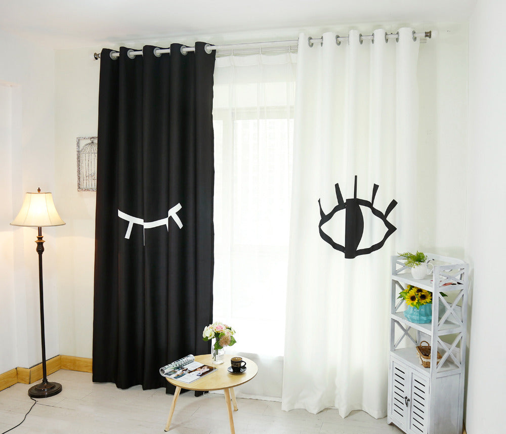 Classic Vintage Style Premium Blackout Curtains - Winky Wink(Set of 2)