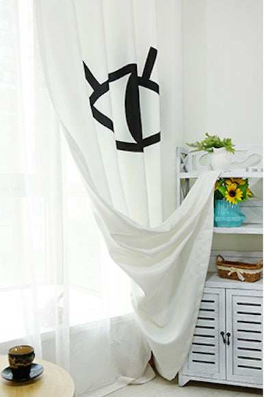 Classic Vintage Style Premium Blackout Curtains - Winky Wink(Set of 2)