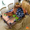 Digital Water Resistant Table Cover - Black Grape