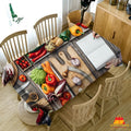 Digital Water Resistant Table Cover - Chilli & Spices