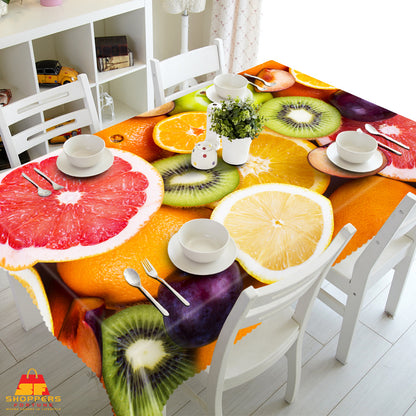 Digital Water Resistant Table Cover - Fruit Salad