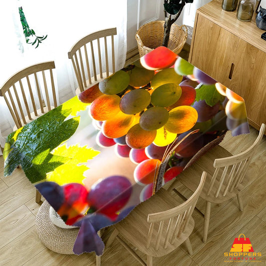 Digital Water Resistant Table Cover - Grapeland