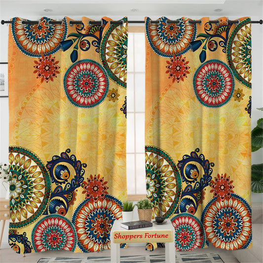 Digital Heavy Long Crush Curtains - Intrinsic Art