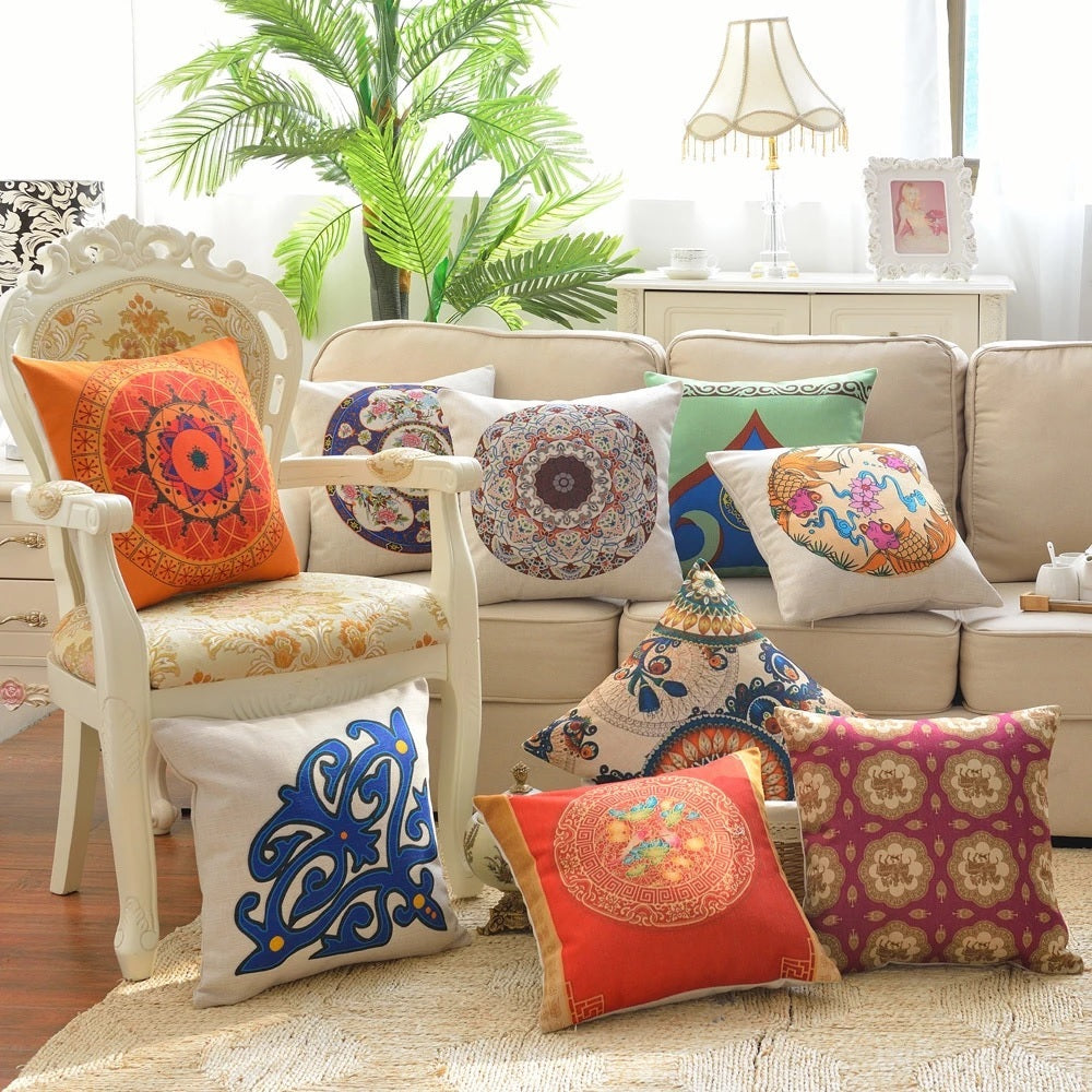 Mystical Relics Cotton Feel Cushion Covers - 5 Piece/Set