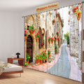 Premium Blackout Digital Curtains - Welcome to Rome(Set of 2)
