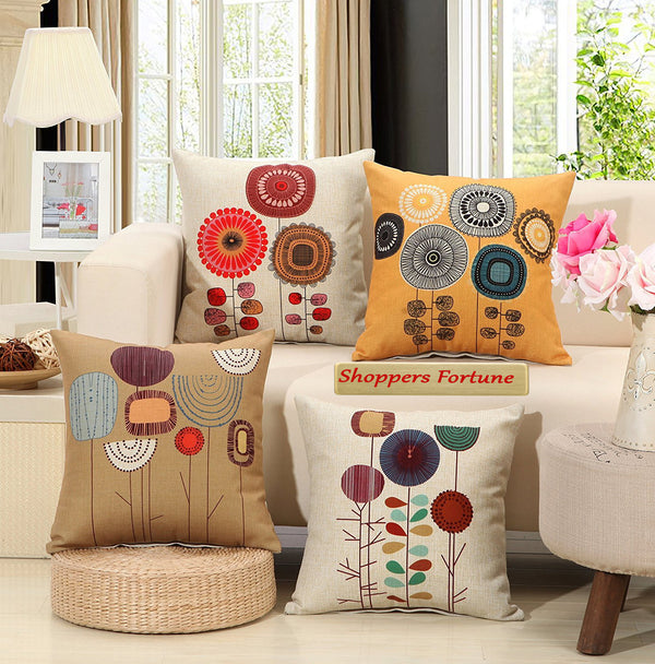 Realm of Roses Cotton Feel Cushion Covers - 5 Piece/Set