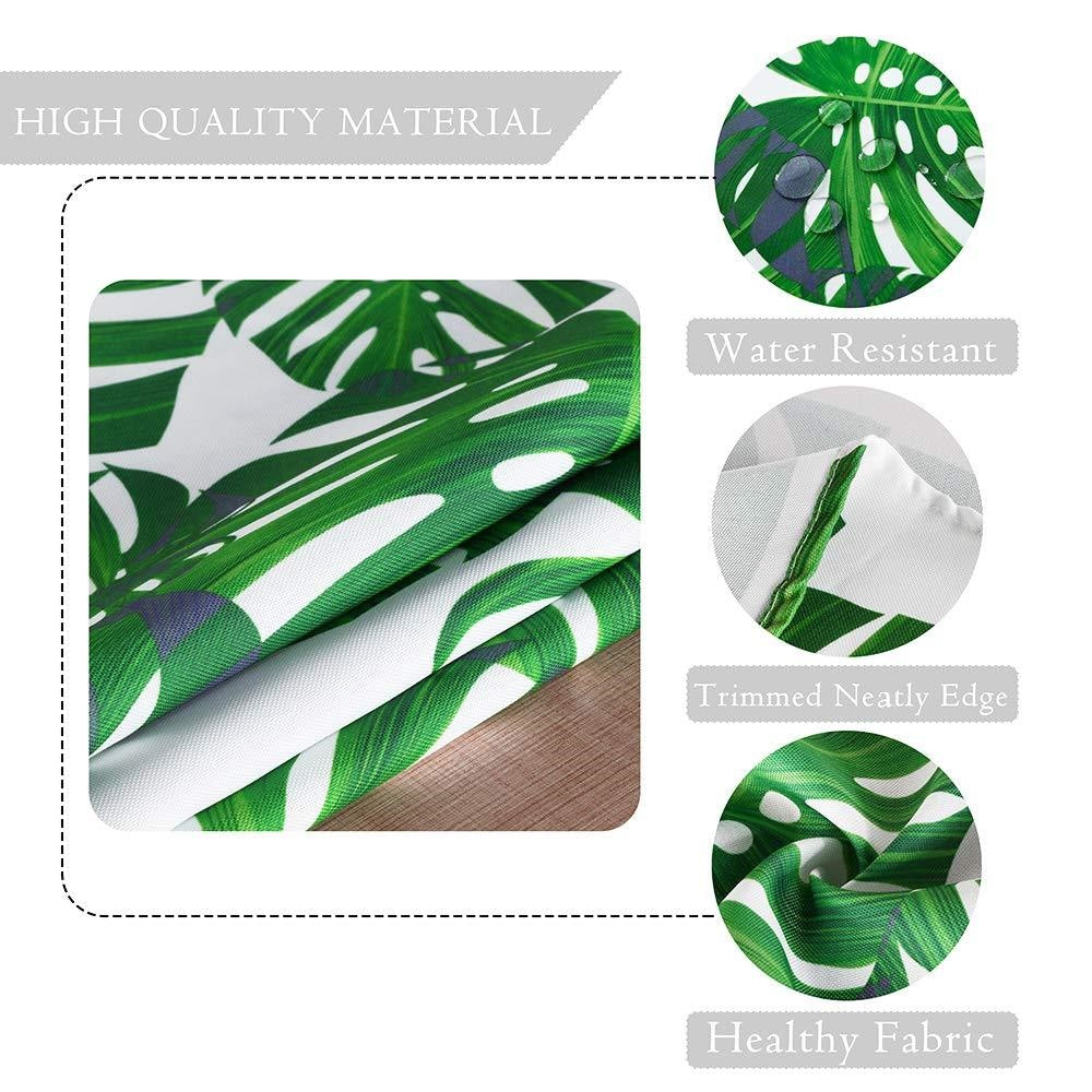 Digital Water Resistant Table Cover - Tropical Leaves
