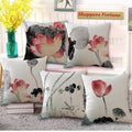 Vintage Style Flora Cotton Feel Cushion Covers - 5 Piece/Set