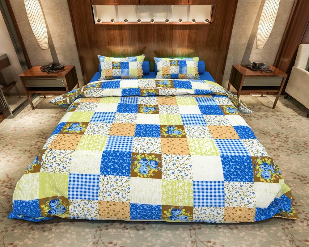 Multi-Color Square Pattern Bed Comforters