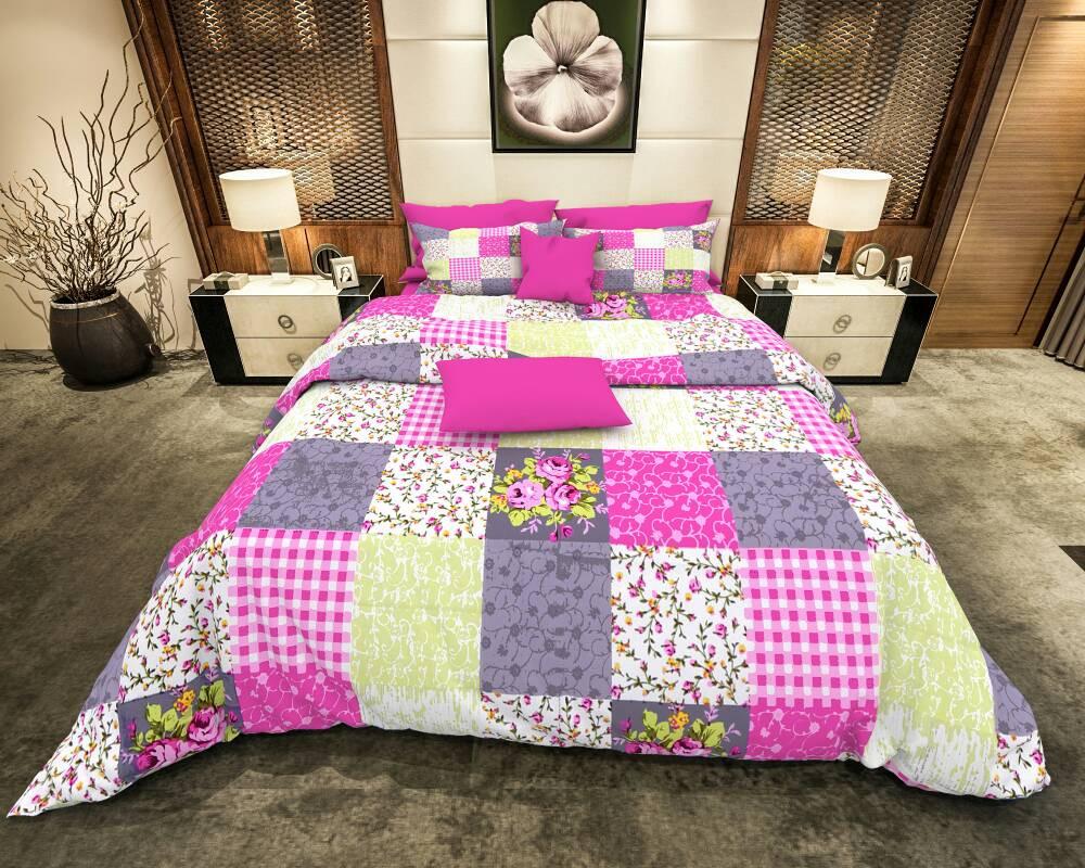 Multi-Color Square Pattern Bed Comforters