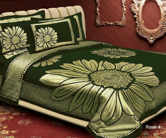 Floral Pattern Heavy Chenille Bedcovers - G