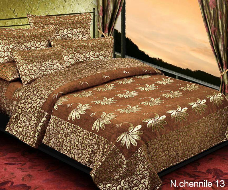 Essence of Peacock Chenille Bedcovers - B