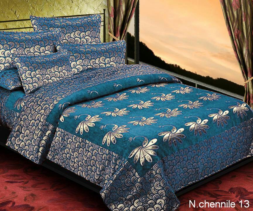 Essence of Peacock Chenille Bedcovers - F