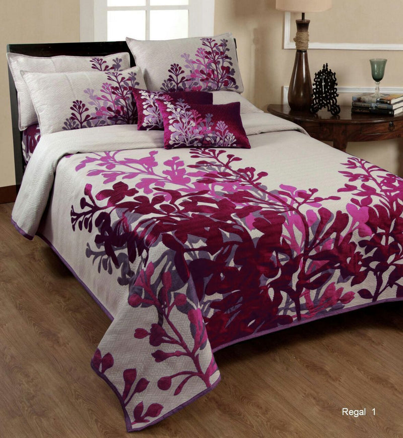 Tree of Desire Reversible Cotton Bedsheet - Pink