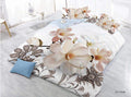 World of White Rose Glace Cotton Bedsheet
