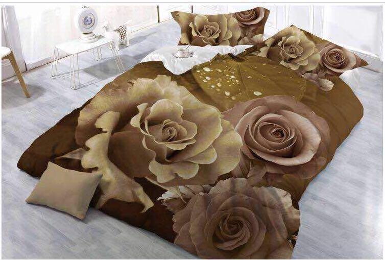Mysterious World of Roses - Glace Cotton Bedsheet