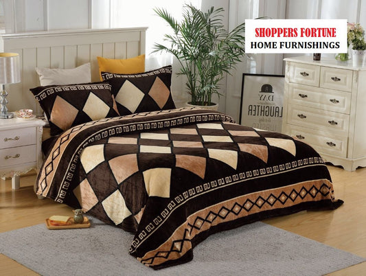 Spectacle of Squares - Warm Flannel Winter Bedsheet
