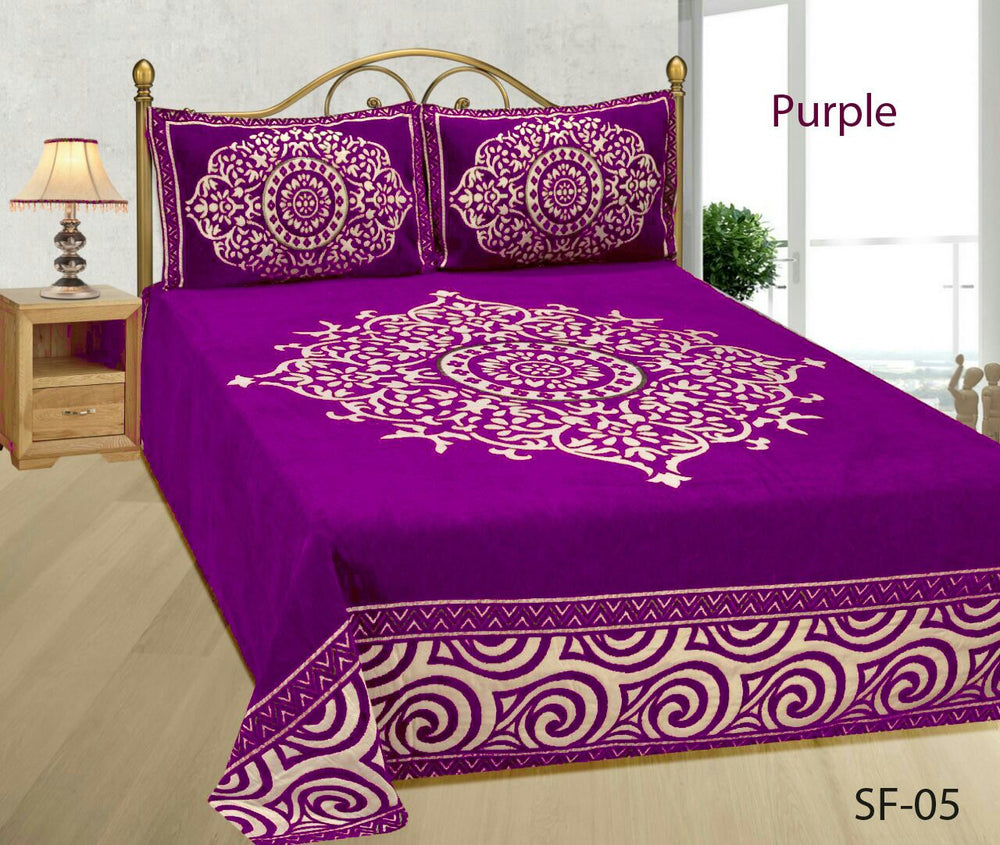 Medieval Royal Arts Heavy Chenille Bedcover - Purple