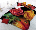 Shades of Roses Glace Cotton Bedsheet
