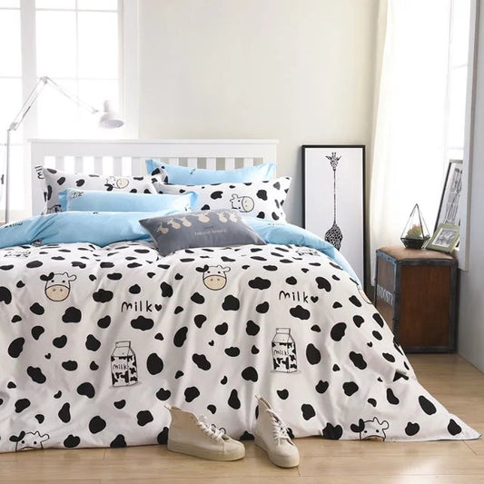 Milky World Glace Cotton Bedsheet