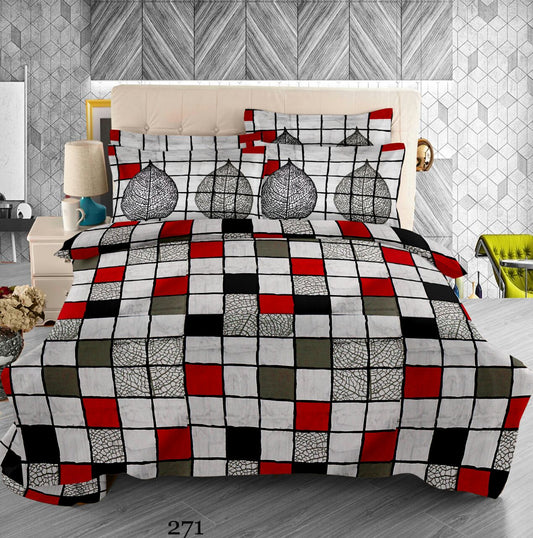 Lavish leaves - 100% Pure Cotton Bedsheet
