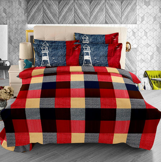 Lighthouse - 100% Pure Cotton Bedsheet