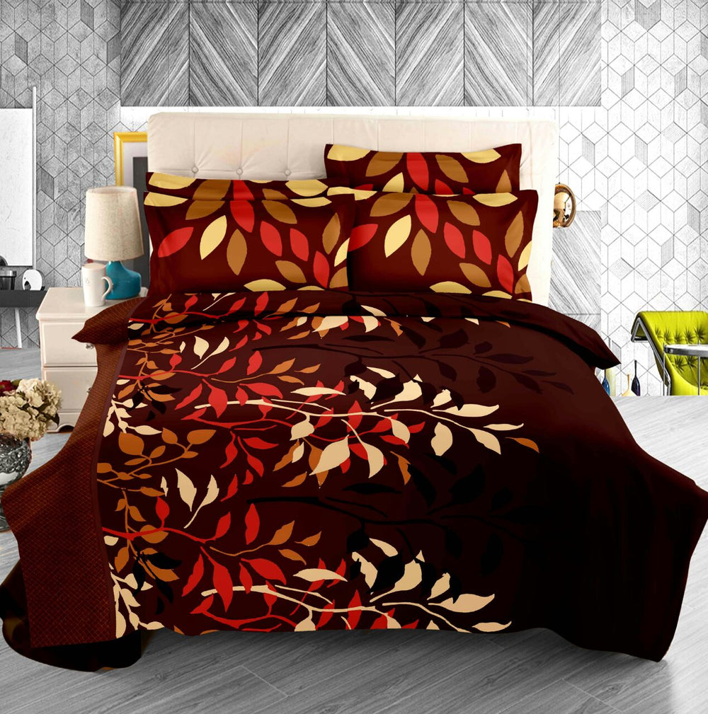 Licious Leaves - 100% Pure Cotton Bedsheet