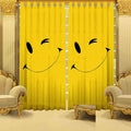 Digital Heavy Long Crush Curtains - Winky Wink