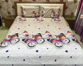 Butterfly - The Symbol of Joy - Glace Cotton Bedsheet