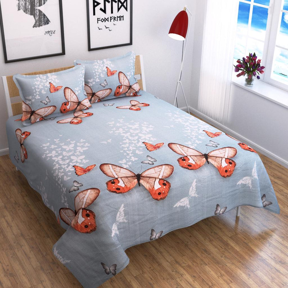 Butterfly Paradise - Glace Cotton Bedsheet