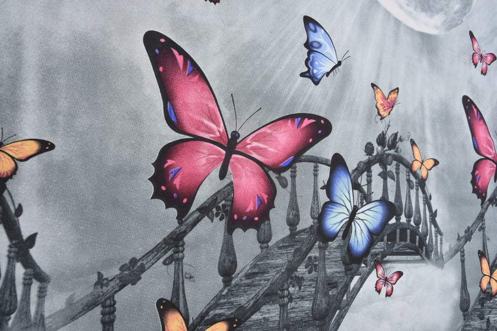 Butterfly & Bridge of Heaven - Glace Cotton Bedsheet