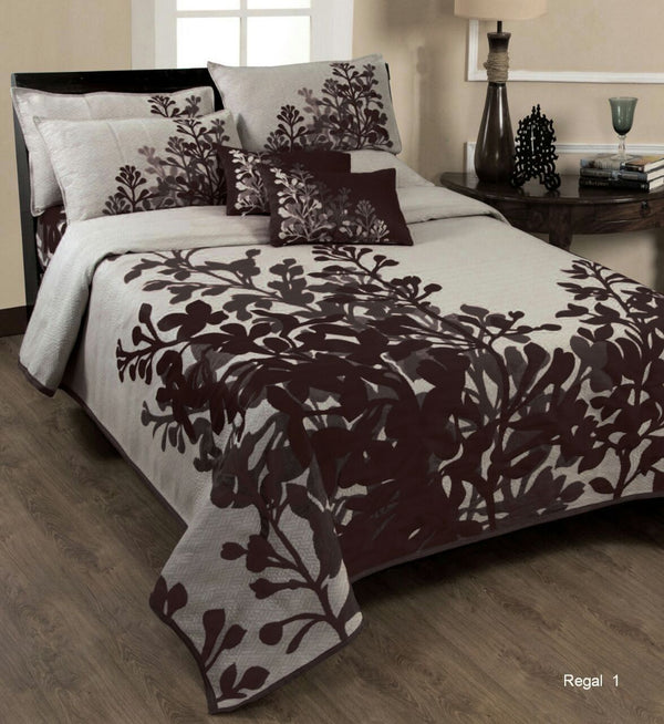 Tree of Desire Reversible Cotton Bedsheet - Chocolate