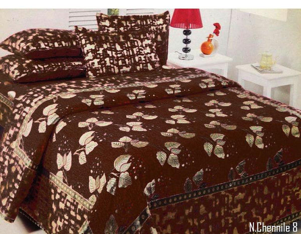 Budding Leaves Chenille Bedcovers - D