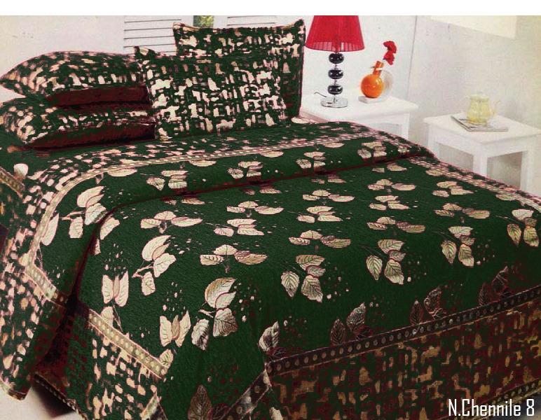 Budding Leaves Chenille Bedcovers - H